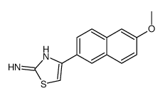 4-(6-methoxynaphthalen-2-yl)-1,3-thiazol-2-amine结构式