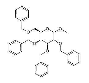 2,3,4,6-四-o-苄基-d-半乳糖吡喃糖苷甲酯结构式