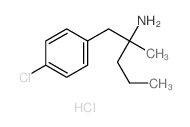 Benzeneethanamine, 4-chloro-a-methyl-a-propyl-,hydrochloride (1:1) structure