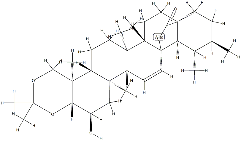 2α,13-Dihydroxy-3β,23-[(1-methylethylidene)bis(oxy)]urs-11-en-28-oic acid 28,13-lactone picture