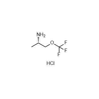 (S)-1-(三氟甲氧基)丙-2-胺盐酸盐结构式
