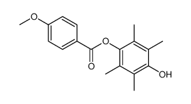 (4-hydroxy-2,3,5,6-tetramethylphenyl) 4-methoxybenzoate结构式