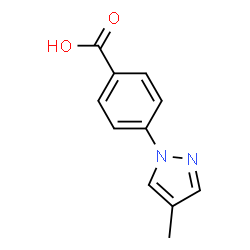 4-(4-甲基-1H-吡唑-1-基)苯甲酸结构式