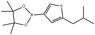 2-(iso-Butyl)thiophene-4-boronic acid pinacol ester Structure