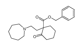 benzyl 1-[2-(azepan-1-yl)ethyl]-2-oxo-cyclohexane-1-carboxylate结构式
