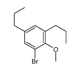 1-Bromo-2-methoxy-3,5-dipropylbenzene结构式
