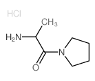 2-Amino-1-(1-pyrrolidinyl)-1-propanonehydrochloride Structure