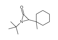 1-tert-butyl-3-(1-methylcyclohexyl)aziridin-2-one structure