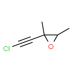 Oxirane, 2-(chloroethynyl)-2,3-dimethyl- (9CI)结构式