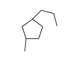 (1S,3S)-1-Methyl-3-propylcyclopentane Structure