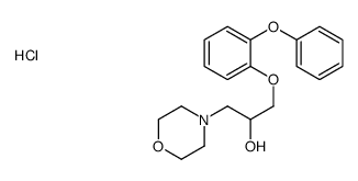 1-morpholin-4-yl-3-(2-phenoxyphenoxy)propan-2-ol,hydrochloride结构式