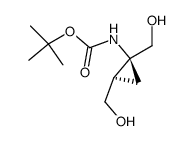 Carbamic acid, [(1S,2R)-1,2-bis(hydroxymethyl)cyclopropyl]-, 1,1-dimethylethyl Structure