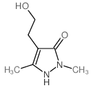 4-(2-HYDROXYETHYL)-2,5-DIMETHYL-1H-PYRAZOL-3(2H)-ONE structure