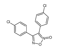 3,4-bis(4-chlorophenyl)-2-oxido-1,2,5-oxadiazol-2-ium Structure