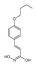 3-(p-Butoxyphenyl)-2-propenehydroxamic acid Structure