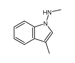 3-methyl-1-(methylamino)indole结构式