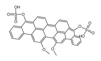 16,17-dimethoxyanthra[9,1,2-cde]benzo[rst]pentaphene-5,10-diyl bis(hydrogen sulphate)结构式