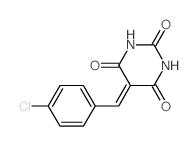 2,4,6(1H,3H,5H)-Pyrimidinetrione,5-[(4-chlorophenyl)methylene]-结构式