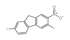 9H-Fluorene,3,7-difluoro-2-nitro-结构式
