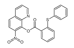 (7-nitroquinolin-8-yl) 2-phenylsulfanylbenzoate Structure