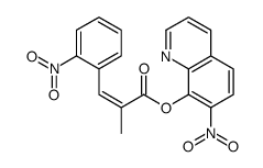 2-(2-Nitrobenzylidene)propanoic acid 7-nitro-8-quinolyl ester Structure