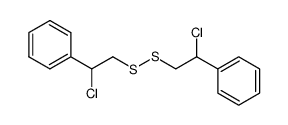 bis(2-phenyl-2-chloroethyl) disulfide结构式