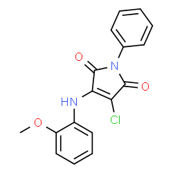 3-chloro-4-(2-methoxyanilino)-1-phenyl-1H-pyrrole-2,5-dione picture