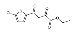 ethyl 4-(5-chlorothiophen-2-yl)-2,4-dioxobutanoate结构式