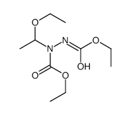 ethyl N-(ethoxycarbonylamino)-N-(1-ethoxyethyl)carbamate结构式