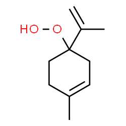 p-mentha-dien-hydroperoxide,p-mentha-1,8-dien-4-yl-hydroperoxide结构式
