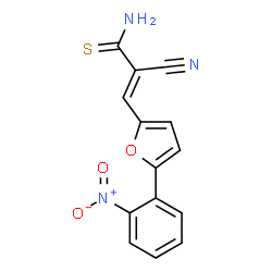 2-Cyano-3-[5-(2-nitro-phenyl)-furan-2-yl]-thioacrylamide Structure