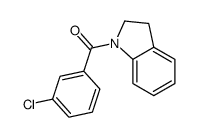 (3-chlorophenyl)-(2,3-dihydroindol-1-yl)methanone Structure