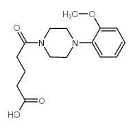 5-[4-(2-甲氧基苯基)-哌嗪-1-基]-5-氧代-戊酸结构式