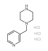 1-(Pyridin-3-ylmethyl)piperazine trihydrochloride structure