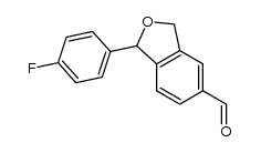 1-(4'-fluorophenyl)-1,3-dihydroisobenzofuran-5-carbaldehyde结构式