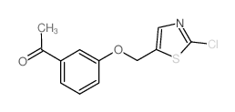 1-(3-[(2-CHLORO-1,3-THIAZOL-5-YL)METHOXY]PHENYL)-1-ETHANONE structure