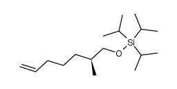 triisopropyl-((2S)-methyl-hept-6-enyloxy)-silane Structure