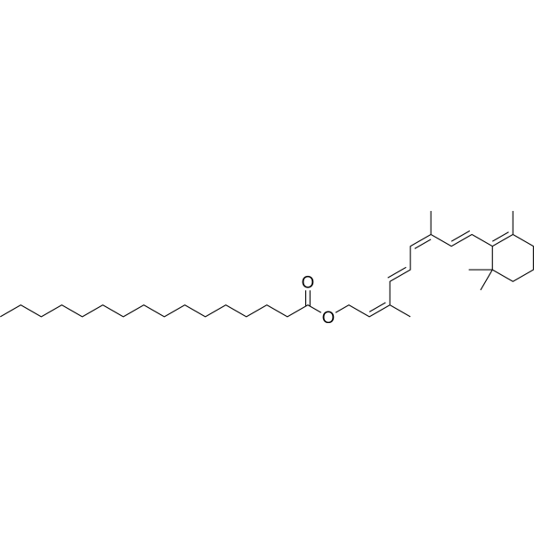 Retinol, palmitate, 9-cis,13-cis-结构式