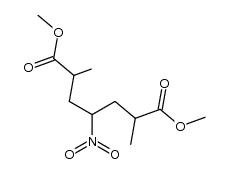 dimethyl 2,6-dimethyl-4-nitroheptanedioate Structure