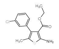 2-氨基-4-(3-氯苯基)-5-甲基-3-噻吩羧酸乙酯图片