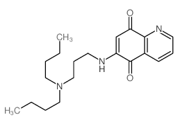 6-[3-(dibutylamino)propylamino]quinoline-5,8-dione结构式