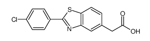 2-(4-Chlorophenyl)-5-benzothiazoleacetic acid结构式