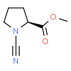 Proline, 1-cyano-, methyl ester (9CI)结构式