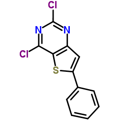 2,4-Dichloro-6-phenylthieno[3,2-d]pyrimidine structure