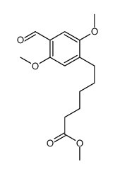 methyl 6-(4-formyl-2,5-dimethoxyphenyl)hexanoate Structure