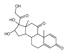 16α,17,21-三羟基-孕甾-1,4-二烯-3,11,20-三酮结构式