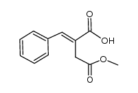(E)-2-benzylidene-4-methoxy-4-oxobutanoic acid结构式