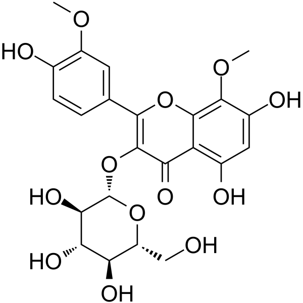 Limocitrin 3-β-D-glucose结构式