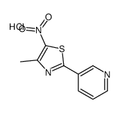 4-methyl-5-nitro-2-pyridin-3-yl-1,3-thiazole,hydrochloride结构式