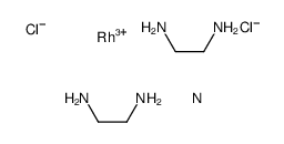 dichlorobis(ethylenediamine)rhodium nitrate结构式